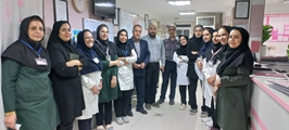 بازدید تیم مدیریتی بیمارستان حضرت ولی عصر (عج) کازرون از بخش زنان و زایمان